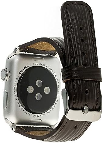 Solo Pelle Apple Watch Serisi 1/2/3 AK Deri 38mm kayış Koyu Kahverengi deri, kolay Saat Adaptörü Konektör Değiştirme mekanizması