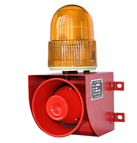 AC110V Alarm Siren Korna Açık Strobe Alarm 120db Alarm Kapalı Siren güvenlik Siren Güvenlik Alarm ışığı ve Korna Sesi Hacmi Ayarlanabilir