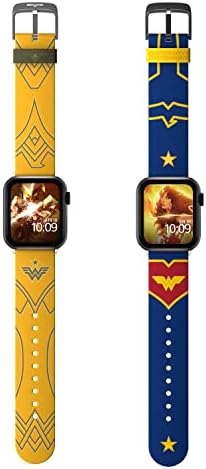 DC Comics Seti - WW84 Altın Zırh ve Wonder Woman Taktik Smartwatch Bantları-Resmi Lisanslı, Her Boyutta ve Apple Watch Serisi