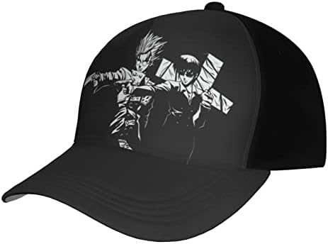 Anime Trigun Unisex beyzbol şapkası baba Şapka güneş şapkası Ayarlanabilir Kap Açık Spor topu Kap Siyah
