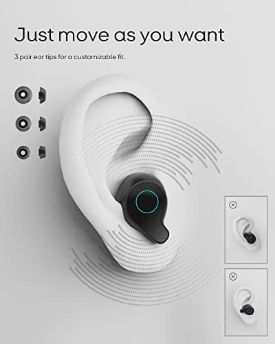 Kablosuz Kulaklıklar, Koorui T8 Bluetooth Kulaklıklar Pasif Gürültü Iptal ile LED dijital ekran, IPX7 Su Geçirmez, 80 H Çalma