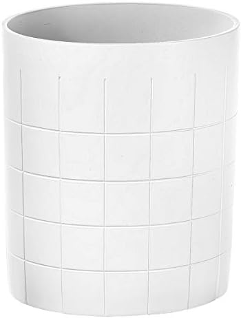 Yaratıcı Kokular Beyaz Dekoratif Banyo Çöp Kutusu-Bebek Bezi, Kağıt, Mendil için Toz Odası Çöp Kutusu-Dayanıklı Reçine Atık Kağıt