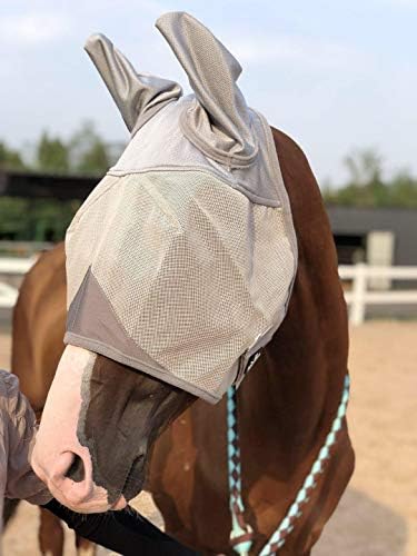 TGW Binicilik Atı Kulaklı Standart Sinek Maskesi, Comfort Fit Sinek Maskesi, At için UV Koruması