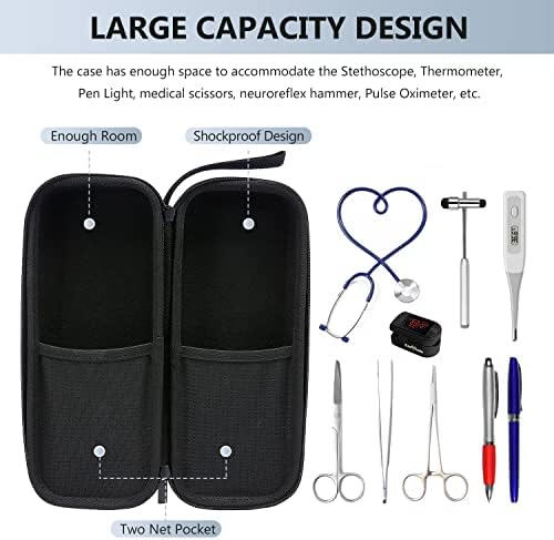 LOVEVOOK Hemşire Sırt Çantası Laptop Sırt Çantası ile Kadınlar için Stetoskop Durumda ve USB Şarj Portu Anti Hırsızlık Seyahat
