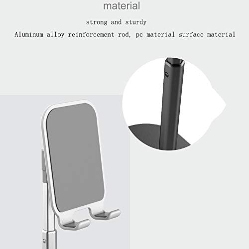 DİAOD Akıllı Telefon Tablet Teleskopik Masaüstü Standı Tutucu için Cep Telefonu Metal Destek (Renk: Gümüş)