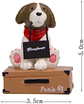 LİAZNGNA araba Aksesuarları Bavul Köpek Araba Dashboard Oyuncaklar Dekor Oto Aksesuarları için Sevimli Rakamlar Ev Araba Dekor