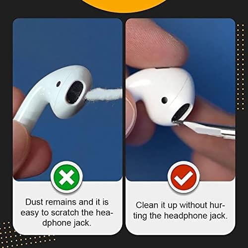 Bluetooth Kulaklık Temizleme Kalemi, Kulak İçi Kulaklık Temizleme ve Yumuşak Toz Temizleme Fırçası Kulak Kirini Temizlemek için