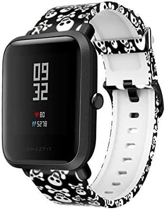 Amazfit Bip Band ile uyumlu / Amazfit GTS Bantları Smartwatch 20mm Silikon Yumuşak Tutuşunu Bileklik Yedek Sapanlar için Amazfit