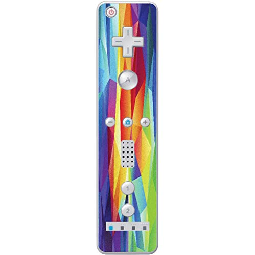 Dokulu Gökkuşağı Poligon Tasarım Vinil Decal Sticker Cilt Wiimote Wii Controller için egeek amz tarafından