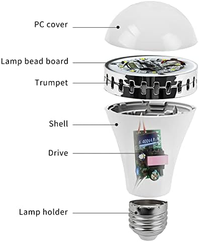 Houkiper LED ampul Dim, akıllı LED ampuller uzaktan & Bluetooth 4 ışık modları RGB ışık müzik Sync RGBWW renk değiştirme ampul