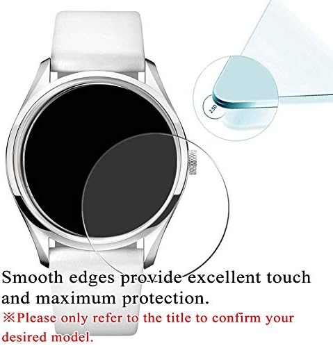 [3 Paket] Synvy Temperli Cam Ekran Koruyucu, LLARSEN LL143SWDBLL 9H Film Smartwatch akıllı saat Koruyucuları ile Uyumlu