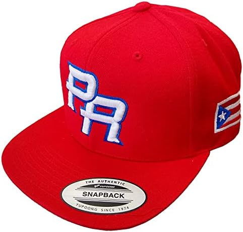 Porto Riko Snapback Şapkalar Vintage Şapkalar 3D İşlemeli Logo
