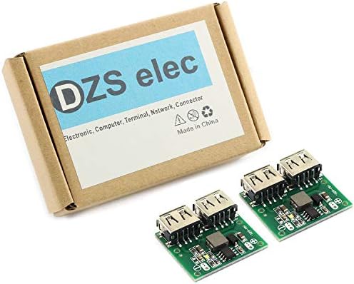 DZS Elec 2 adet Çift USB Adım-Aşağı Buck Dönüştürücü 9 V/12 V / 24 V için 5 V 3A DC-DC Stabilize Gerilim Şarj Modülü Güç Trafosu