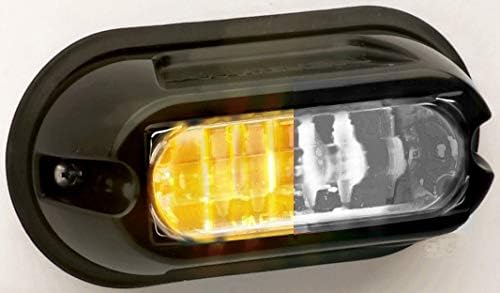 Whelen, LINZ6 Serisi, Süper LED, Gömme Yüzey Montajlı ışık başlığı, Bölünmüş Kehribar / Beyaz, Parça WEC-LINZ6F