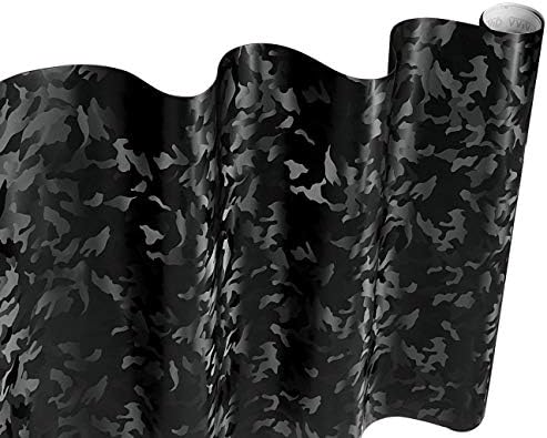 VVıVıD + 2020 Edition Siyah Stealth Orta Desen Kamuflaj Vinil Wrap Rulo (50ft x 5ft)