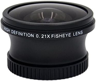 Sony DCR-HC20 0.21 x Yüksek Dereceli Balık Gözü Lensi ( 180 ° Diyagonal Görüş Açısı) + Basamak Halkası ( 25mm-37mm) + Nwv Doğrudan