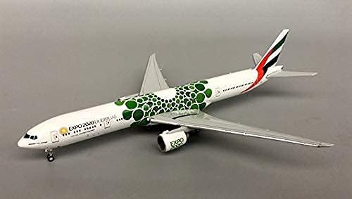 XKun 1: 400 Emirates Yeşil Dekoratif Alaşım Izgara Simülasyon Uçak Modeli