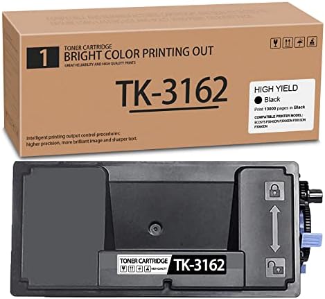 Maxİnk TK-3162 Toner Kartuşu için Uyumlu Yedek Kyocera ECOSYS P3045dn P3050dn P3055dn P3060dn Yazıcı Toner Kartuşu (Siyah, 1-Pack)