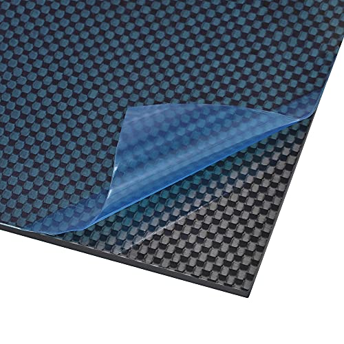 uxcell Karbon Fiber Plaka Paneli Levhalar 300mm x 200mm x 1.2 mm Karbon Fiber Kurulu (Düz Parlak)
