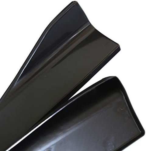 Wakauto 1 Çift 48 cm Araba Bıçak Sonra Kürek Karbon Fiber Desen Evrensel Parlak Araba Modifiye Cornerite Spoiler (Siyah)