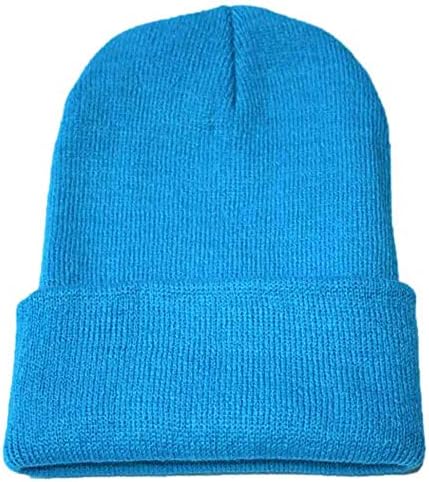 LODDD Unisex Hımbıl Örgü Bere Hip Hop Kap Sıcak Kış Düz Renk Kayak Şapka