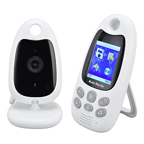 Video Bebek Monitörü, İki Yönlü İletişim 720P HD Kızılötesi Gece İzleme Bebek Monitörü Bebek Güvenliğini İzlemek için Kablosuz