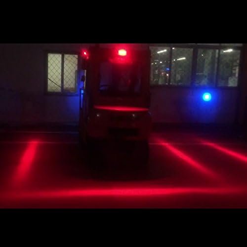 LED Forklift güvenlik ışığı Depo Tehlike Alanı Işığı 18W Kırmızı LED uyarı ışığı çubuğu Forklift Güvenlik Gösterge Işığı (12