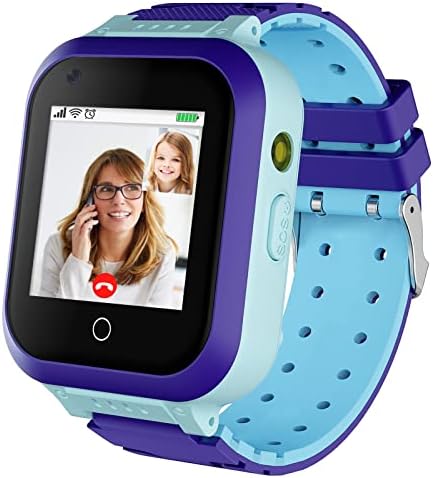 GPS Tracker ile 4G Çocuk Smartwatch, Çocuklar için Kamera ile akıllı saat, 2 Yönlü Sesli ve Görüntülü Arama SOS Uyarısı Akıllı