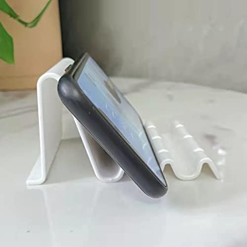 schıcj133mm telefon standı Hafif Okyanus Dalgası Masa tablet telefon Çok Fonksiyonlu Montaj Çok Amaçlı Anti-Scratch Beyaz