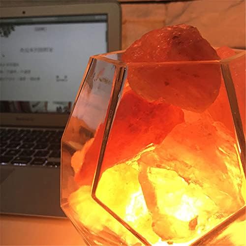 JJWC Modern Himalaya Kristal Tuz Lambası Sıcak Romantik hediye Yatak Odası Başucu Lambası Masa Lambası Gece Lambası