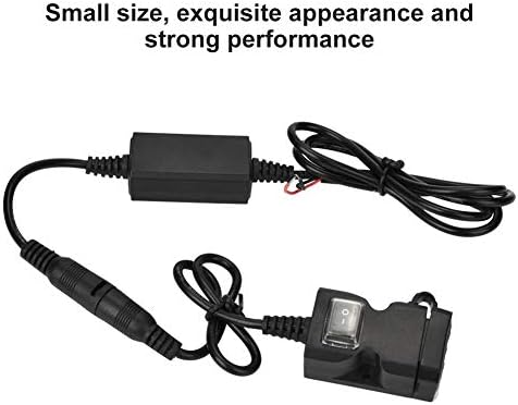 Motosiklet Şarj Cihazı, 9-24V 1.5 A/2A Elektrikli Araç Çift USB Şarj Cihazı, Cep Telefonu Şarjı için Sabit Braketli