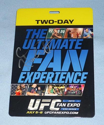 Chris Holdsworth İmzalı 2014 UFC Fan Expo İki Günlük Geçiş PSA / DNA Ultimate Fighter İmzalı UFC Çeşitli Ürünler