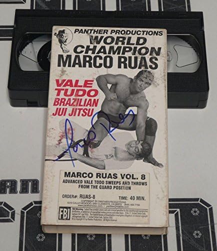 Marco Ruas İmzalı Vale Tudo Jiu-Jitsu VHS Teyp BAS Beckett COA UFC İmzalı 8 İmzalı UFC Çeşitli Ürünler
