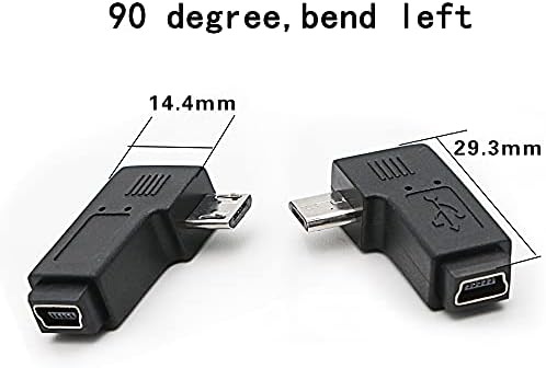 Mini USB'den Mikro USB Adaptörüne, (3'lü Paket) Mini USB Dişi Mikro USB Erkek Dönüştürme USB Tip B Mikro USB Tip B Mini Kablo