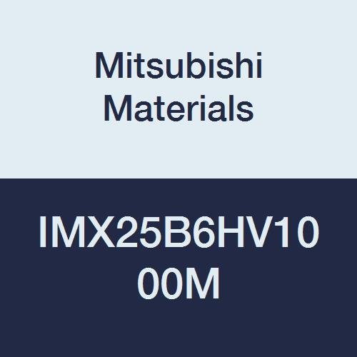 Mitsubishi Materials IMX25B6HV1000M IMX25 Serisi Karbür Değiştirilebilir Uçlu Freze, Soğutma Sıvısı Deliği, Bilyalı Burun, Yüksek