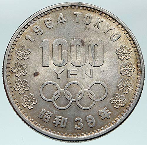 1964 JP 1964 JAPONYA Tokyo Yaz Olimpiyat Oyunları KİRAZ MT F 1000 Yen İyi Sertifikasız