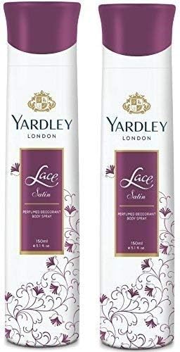 Yardley London-Kadınlar için Dantel Saten Parfümlü Deo, 150ml (2'li Paket )