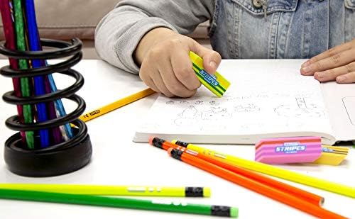 BAZİC Silgi, Gökkuşağı Şerit Silgi, Lateks Ücretsiz, büyük Boy Blok Silgi Sanat Çizim Okul Ofis Çocuklar Öğretmenler için (4