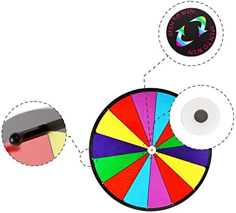Masa Üstü Ödül Tekerleği Eğirme Servet Spin Oyunu Kazanın 14 Yuvaları Renk Kuru Silme Oyunu Spinner Tekerlek Kolay Temizlenebilir