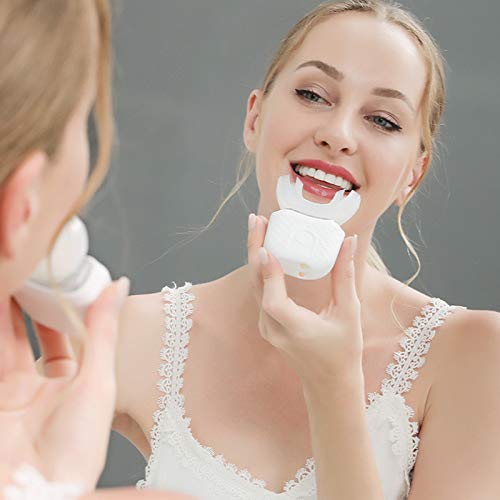 Elektrikli Diş Fırçası led ışık Ile Yeni Elektrikli Diş Fırçası Yetişkinler Diş Beyazlatma Ağız Temizleme Silikon U Şekilli Diş