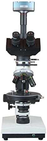 Radikal Profesyonel Araştırma Trinoküler Jeoloji LED Polarize Mikroskop 10Mp PC Kamera