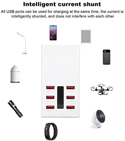 Yivibe USB şarj aleti, şarj istasyonu, 100-240 V Cep Telefonu şarj istasyonu Dock USB Hızlı Şarj için Ev(ABD düzenlemeleri)