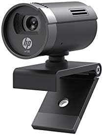 HP W100 Web Kamerası, VGA 480P Ayarlanabilir Manuel Makro Odaklama, Dahili Mikrofon, UVC Tak ve Çalıştır, Dizüstü veya Bilgisayar