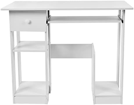Yatak odası makyaj masası Yazıcı Masa klavye tepsisi ile Depolama Standı Konak Standı Kompakt Çekmece Yuvarlak Köşe Tasarım(Sıcak