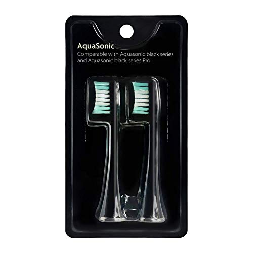 AquaSonic Black Serisi Yedek Fırça Başlıkları 2'li Paket - Elektrikli Diş Fırçası Yedek Fırça Başlıkları