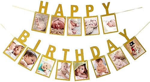 E & L Mutlu Doğum Günü Fotoğraf Afiş, Bebek Duş Parti için, Doğum Günü Partisi Dekorasyon