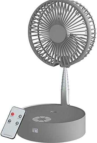 Taşınabilir ayakta Fan teleskopik katlanabilir kat danışma Fan gece ışık uzaktan kumanda ile. Ayarlanabilir Kaide 7200mAh USB