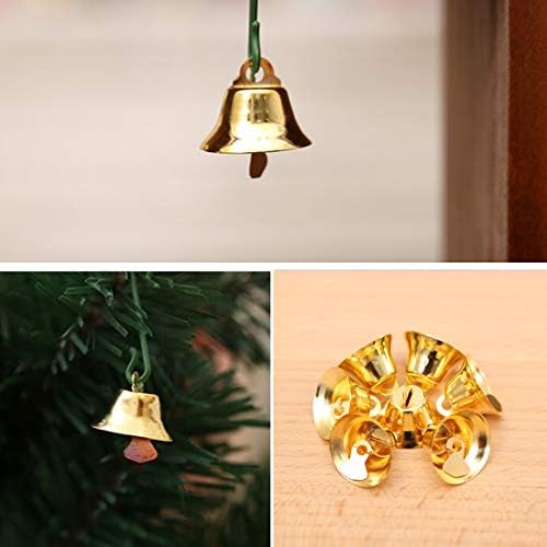 Dmtrab için 50 PCS Noel Dekorasyon Noel Ağacı Küçük Bells Dekorasyon Malzemeleri, Boyutu: 22 cm Noel Süsler (Renk: Altın)