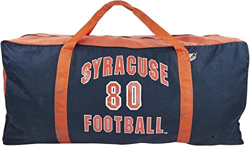 Syracuse Orange Team-80 numaralı Donanma ve Turuncu Ekipman Çantası-Diğer Üniversite Oyunu Kullanılmış Eşyalar