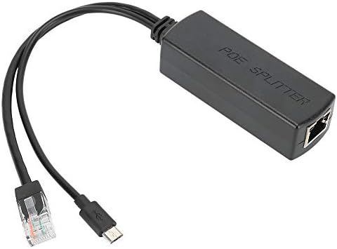 PUSOKEİ POE Splitter, DC48V mikro USB 5 V POE Splitter Güç Kaynağı Modülü, IEEE 802.3 af POE Güç Kaynağı için Dropcam / Ahududu